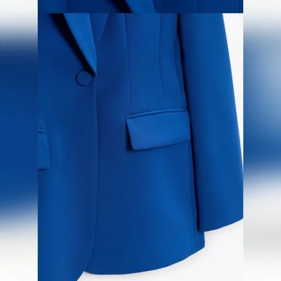 Zara Blazer With Tuxedo Collar